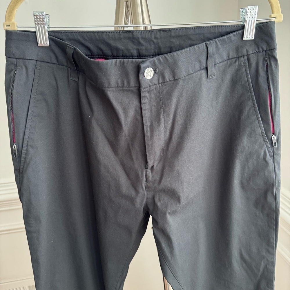 Birddogs Mens Black Stretch Chino Golf Pants 34x30 - Picture 2 of 6